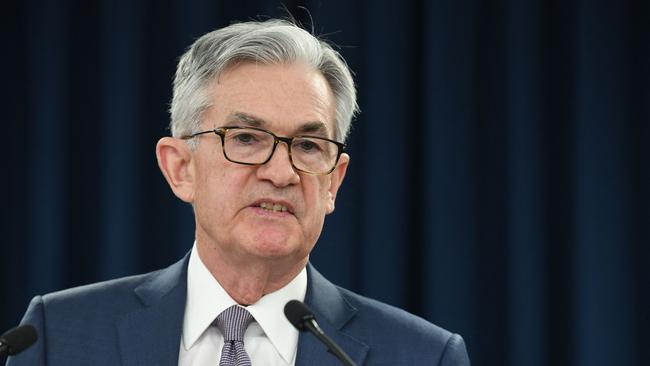 US Federal Reserve Chairman Jerome Powell. Picture: AFP