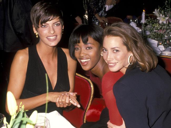 Linda Evangelista, Naomi Campbell, and Christy Turlington. Picture: Getty Images.