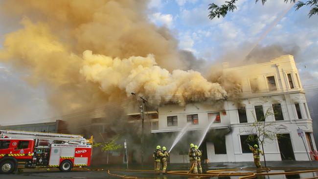 Andrew McMahon, 48, admitted that he torched the Albion Hotel in South Melbourne. Picture: Hamish Blair