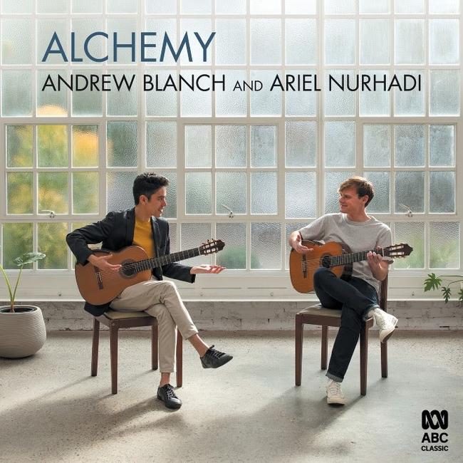 Album artwork for Andrew Blanch and Ariel Nurhadi's debut album Alchemy released by ABC Classics in September 2020.