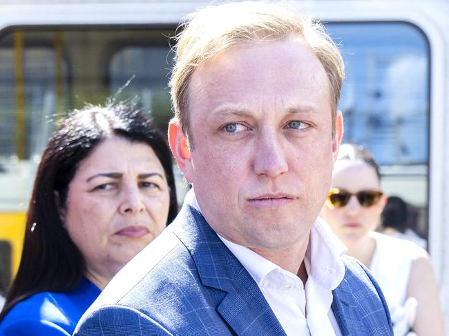 Premier Steven Miles at Bowen Hills Train Station, Monday, September 16, 2024 - Picture: Richard Walker