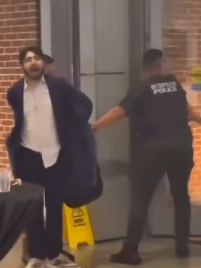 Footage taken by witnesses captured the moment Elias Rodriguez was arrested. Picture: @YuvalDavid/X