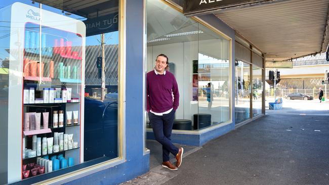 Anthony Rodi’s All About Hair salon in Reservoir suffered a significant drop in customers during the coronavirus pandemic, but he is confident his business will survive. Picture: Nicki Connolly