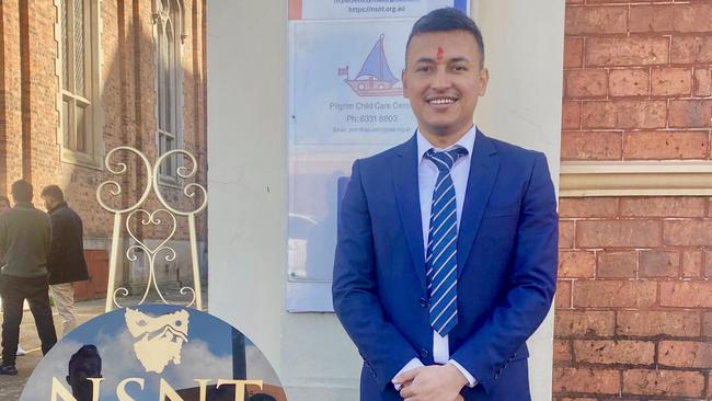 Nepali Society of Northern Tasmania secretary Arjun Shrestha. Picture: Supplied