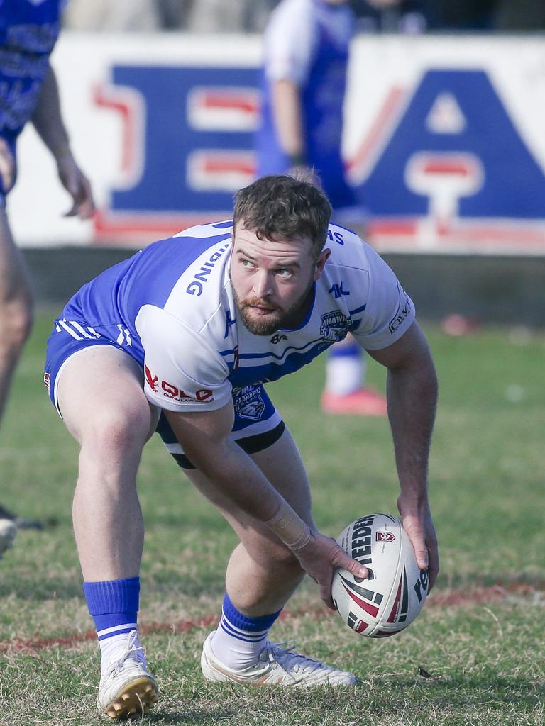 TugunÃ&#149;s Kobi Annand in the A-grade fixture between Runaway Bay and Tugun at the Kevin Bycroft fields. Picture: Glenn Campbell