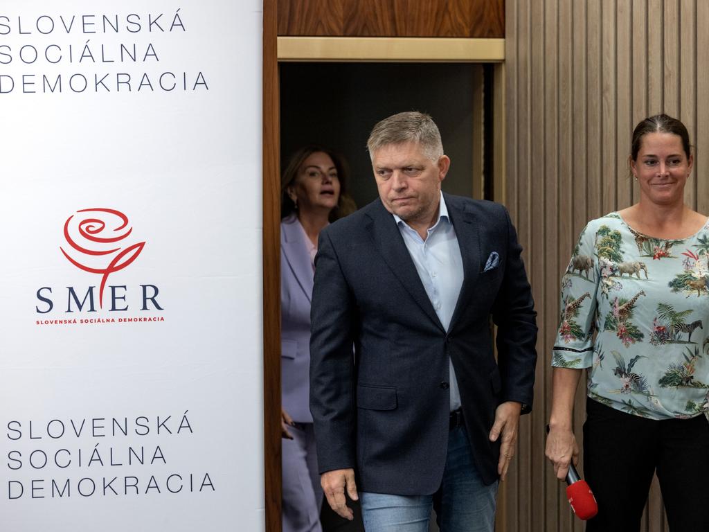 Robert Fico ran on a pro-Russian, anti-European Union platform, including advocating an immediate halt to Slovak military aid to Ukraine. Picture: Getty Images