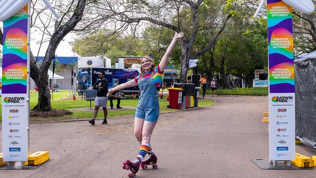 Rosie King at the 2023 Top End Pride March on Saturday, June 24. Picture: Pema Tamang Pakhrin