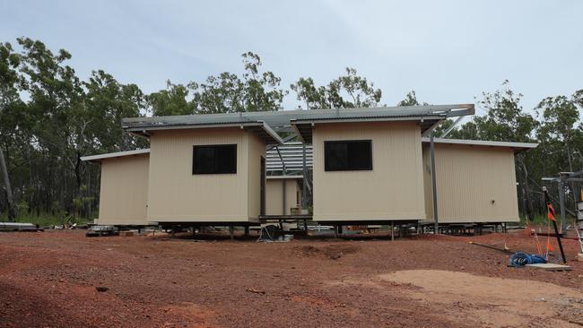 The still incomplete Anindilyakwa Healing Centre on Groote Eylandt on Friday February 2. Picture: Zizi Averill