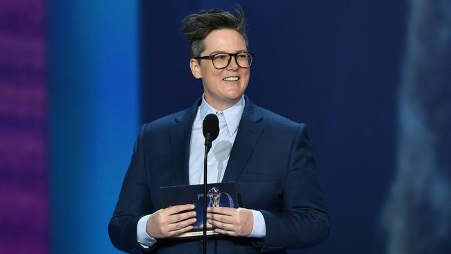 Aussie comedian Hannah Gadsby, whose Netflix show Nanette was a US hit this year, is rumoured to be a possible Oscars host. Picture: AFP