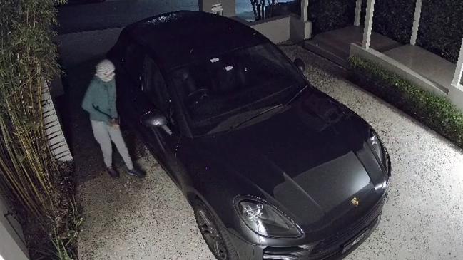 A masked thief targets Angelo Justus’s house for a third time. Picture: Supplied