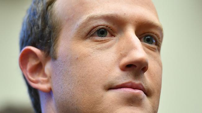 In 2018, Facebook founder Mark Zuckerberg said he was optimistic within five to 10 years, Facebook would have the AI tools to proactively detect most hate speech. Picture: Mandel Ngan/AFP