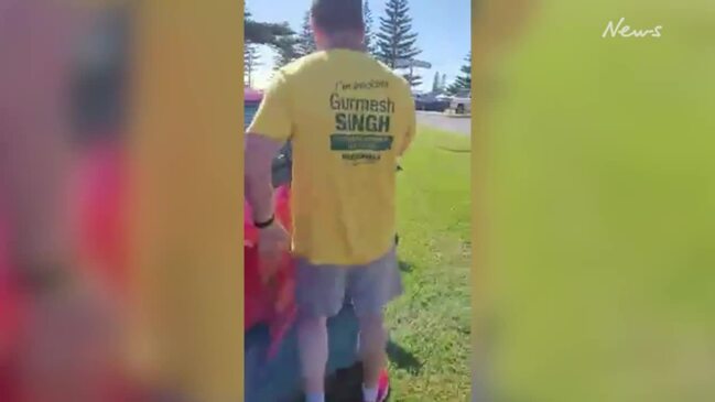 Confrontation at Coffs Harbour Jetty