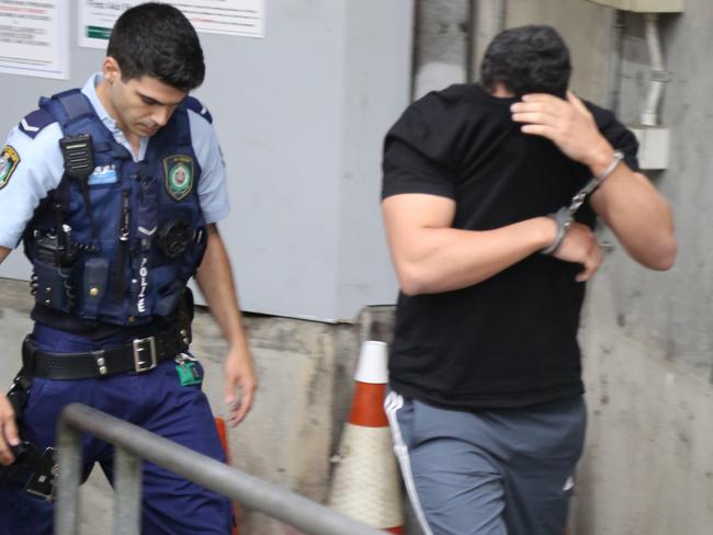 One of the men arrested at Bankstown. Picture: NSW Police