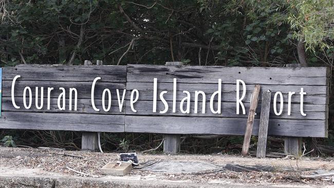 A sign at the entrance to Couran Cove. Picture: Tertius Pickard