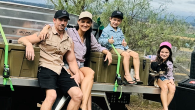 A Queensland family were shocked to discover just how quickly the sun could turn their caravan into ashes. Image: Supplied