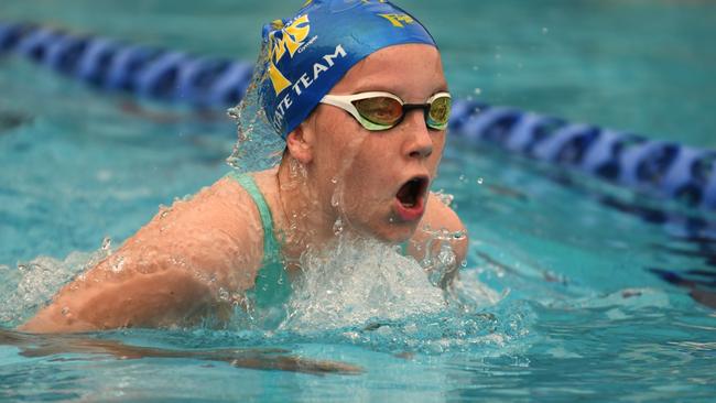 Gympie region champions of the pool: Kyiah Purvis from Gympie Gold Fins. Photo: Contributed