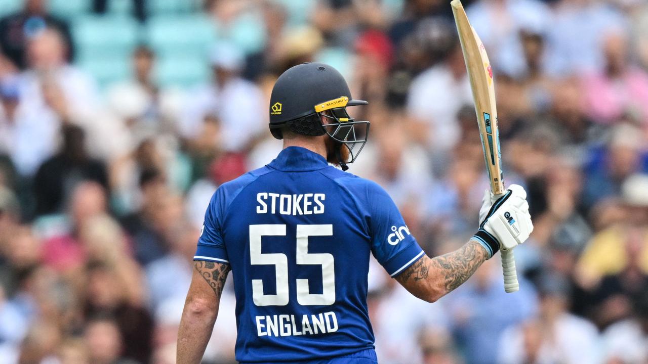 England's captain Ben Stokes celebrates. (Photo by Glyn KIRK / AFP)