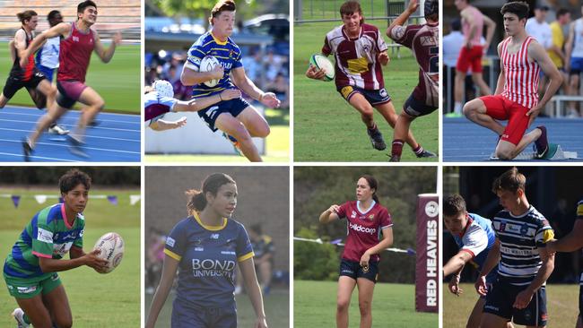 Some of the speed demons lighting up clubland include:Top row left to right: Toshi Butlin (Brothers), Jarrod Homan (Easts), Matt Brice (UQ) Denzil Perkins (Souths). Bottom row left to right: Heleina Young (GPS), Chantay Ratu (Bond Uni), Giverny Robinson (UQ) and Will Cartwright (Brothers).
