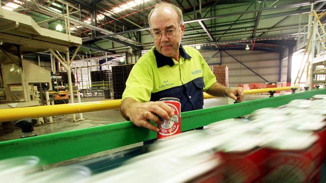 The then general manager of operations Noel Jago at Carlton United Breweries at Yatala in 2003.