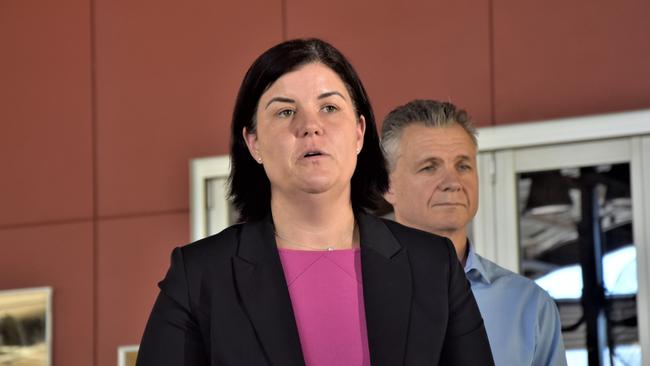 Chief Minister Natasha Fyles said the NT government was advocating for needs-based domestic violence funding from the federal government. Picture: Sierra Haigh