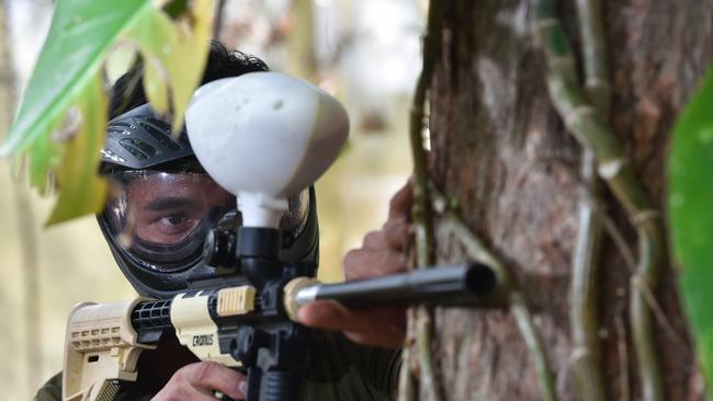 Minimum age for paintballing in New South Wales is 12 years.