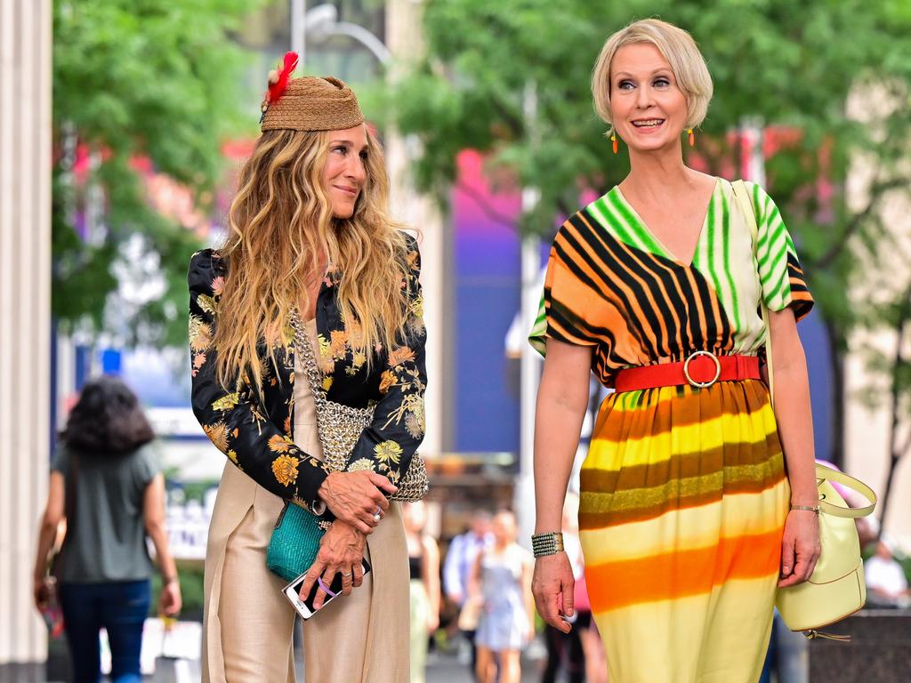 Sarah Jessica Parker and Cynthia Nixon return to their iconic roles. Picture: James Devaney/GC Images