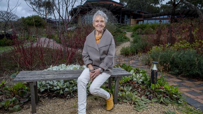 Philanthropist and businesswoman Ulrike Klein at UKARIA arts centre she created in the Adelaide Hills. Picture: Mark Brake