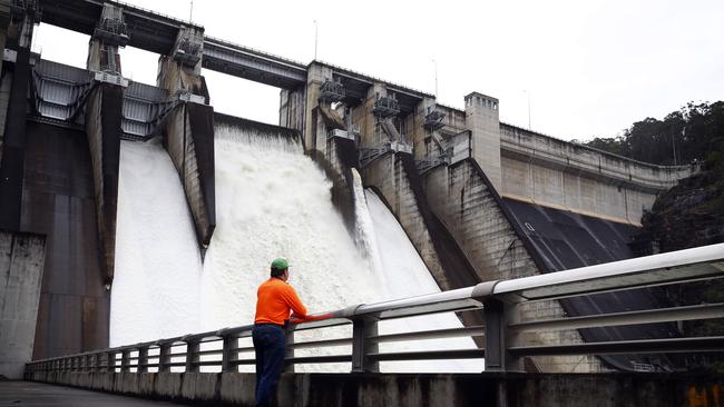 Warragamba spills over. Picture: Sam Ruttyn