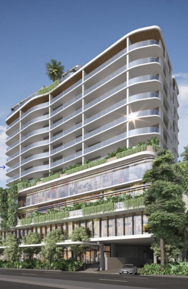 The 13-storey tower in Maroochydore. First Ave perspective. Photo: Cottee Parker Architects