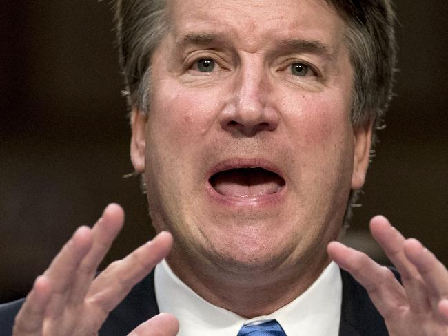 President Donald Trump's Supreme Court nominee, Brett Kavanaugh testifies before the Senate Judiciary Committee on Capitol Hill in Washington, Wednesday, Sept. 5, 2018, for the second day of his confirmation to replace retired Justice Anthony Kennedy. (AP Photo/Andrew Harnik)