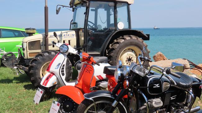Classic Italian vehicles on display. 2025 Darwin Italian Festival. Picture: Aden Hill