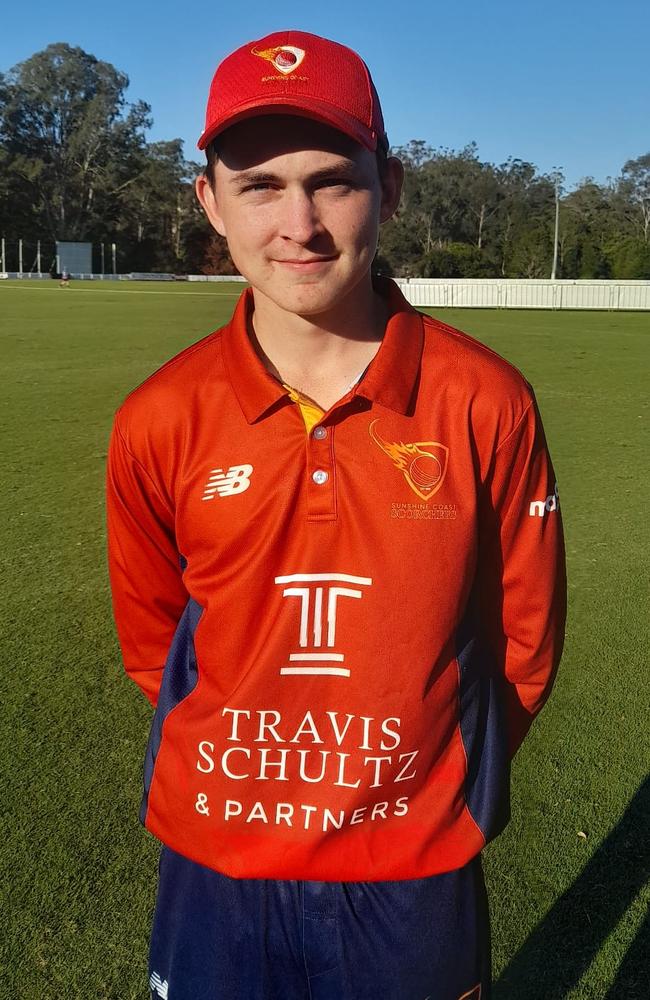 Rising Sunshine Coast cricketer Malakai Pearce. Picture: Contributed.