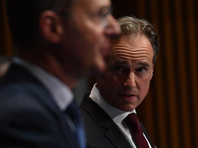 ‘Very troubling’. Health Minister Greg Hunt in Canberra today. Picture: Getty