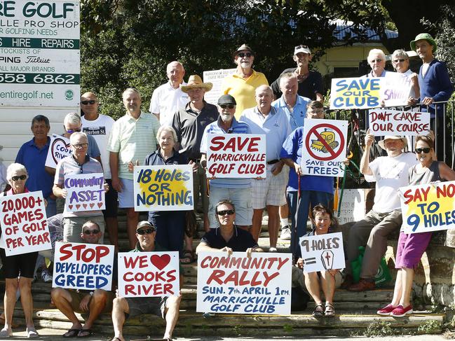 Golfers at Marrickville Golf Club are holding a community rally at the club on Sunday April 7. Picture: John Appleyard