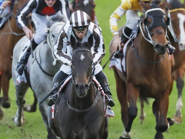 SYDNEY, AUSTRALIA - JULY 09: Tim Clark on Cross Talk wins race 10 the Ranvet Handicap during Sydney Racing at Royal Randwick Racecourse on July 09, 2022 in Sydney, Australia. (Photo by Mark Evans/Getty Images)