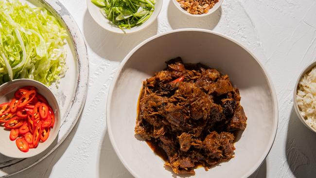 Elizabeth Hewson’s sticky braised pork. Photo: Nikki To