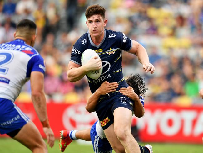 Ben Condon. NRL; North Queensland Cowboys Vs Canterbury-Bankstown Bulldogs at Queensland Country Bank Stadium, Townsville. Picture: Alix Sweeney