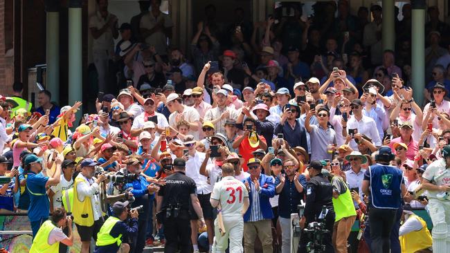 David Warner dragged Australia to within just 11 runs of victory. Picture: Getty