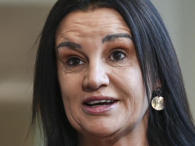 CANBERRA, Australia, NewsWire Photos. June 24, 2024: Senator Jacqui Lambie holds a press conference at Parliament House in Canberra. Picture: NewsWire / Martin Ollman