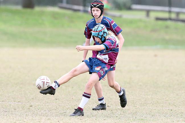 A Rugby League Gold Coast junior gala day at Burleigh Bears Junior Rugby League Club. Under 14s. Mudgeeraba vs Ormeau. 5 September 2021 Miami Picture by Richard Gosling