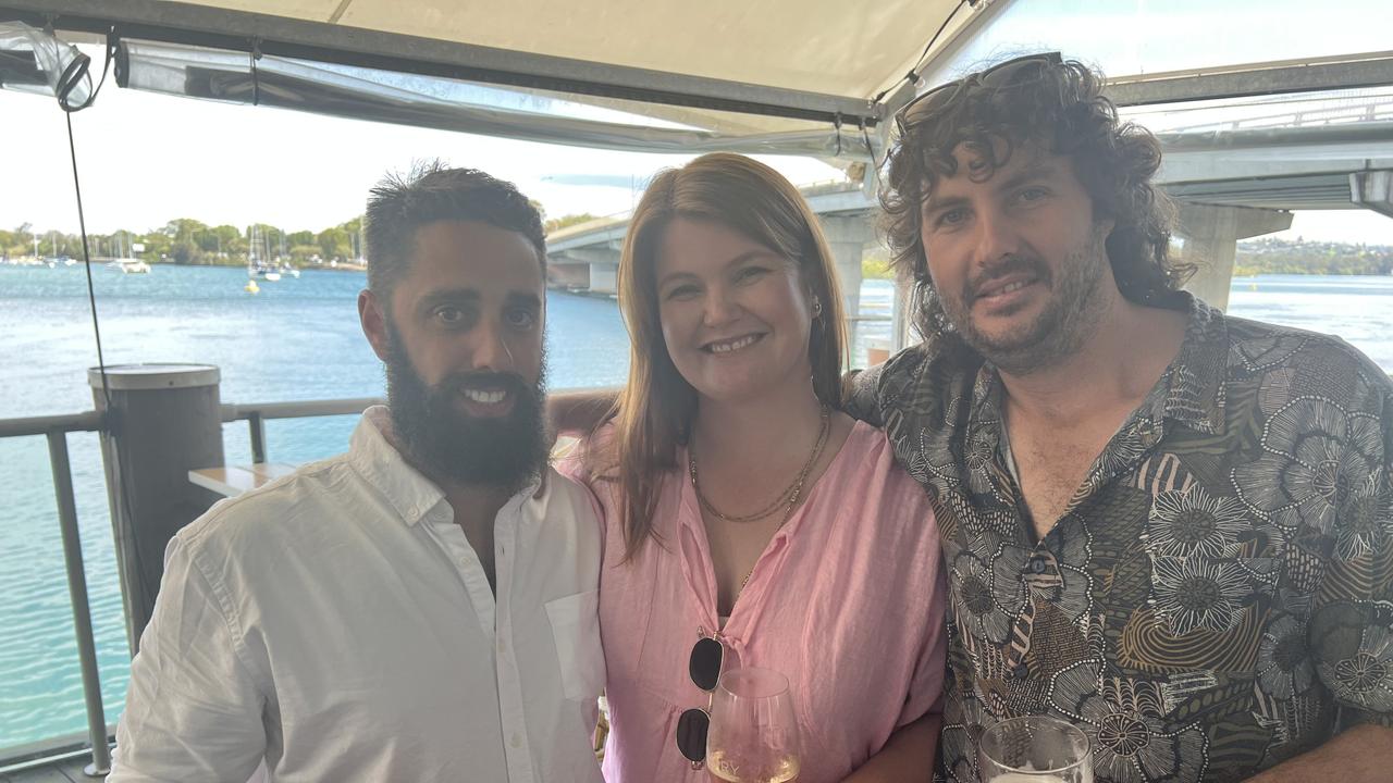 Paul Coaker, Toni Kelly, Scott Hawken (from left to right) at the Ivory Tavern, Tweed Heads. Picture: David Bonaddio