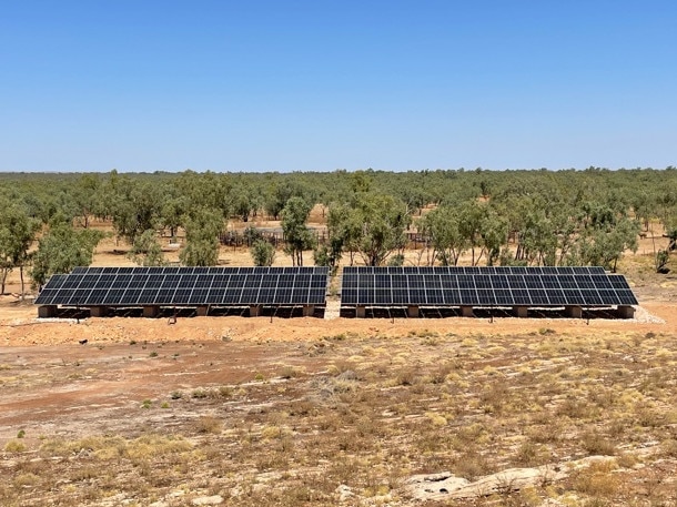 The Hybrid Power System at Gina Rinehart's Hancock Agriculture Fossil Downs Station in Western Australia's Kimberle. Picture: Supplied