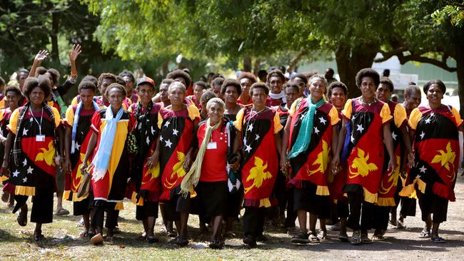 Women from the Middle Fly region of Papua New Guinea’s Western Province.