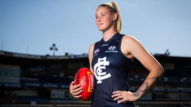 Tayla Harris is ready to roll and not worried about comments from Stacey Livingstone.