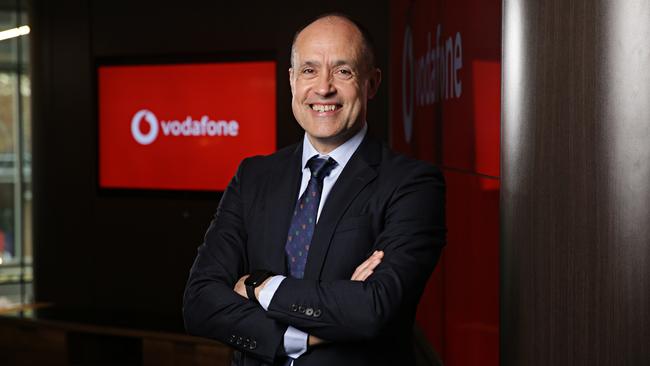 Vodafone CEO Iñaki Berroeta says he is on a mission to end Telstra’s ‘bush tax’. Picture: Adam Yip