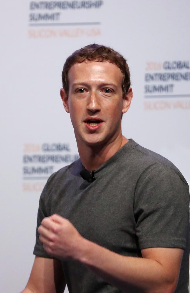 Facebook CEO Mark Zuckerberg likes to break things. Picture: Justin Sullivan/Getty Images