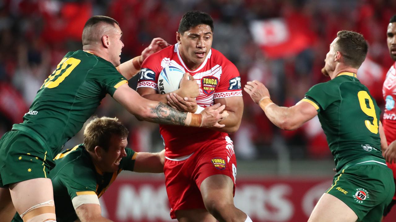 Jason Taumalolo believes he should not miss Test matches for an offence that occurred in club football. Picture: Fiona Goodall/Getty Images