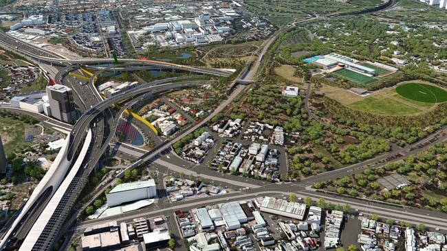 Earlier plans for the East West link. The Coalition government has promised to fund the plan.