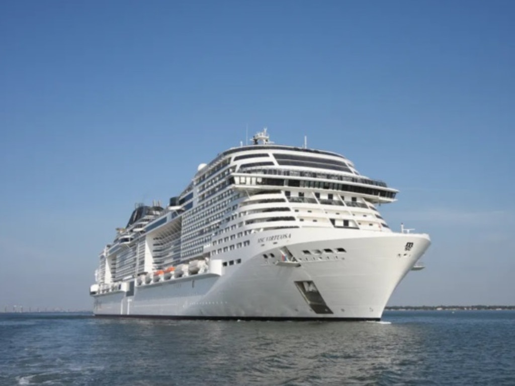 A woman in her 20s has died after falling from the MSC Virtuosa. Picture: MSC Rights