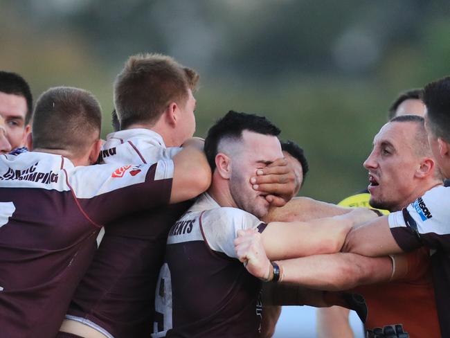 Jordan Scott (Burleigh Bears) - Photo SMPIMAGES.COM / Newscorp - 21st September 2019 - Action from the 2019 Queensland Rugby League (QRL) Gold Coast Rugby League A-Grade Grand Final played between Burleigh Bears v Southport Tigers. Burleigh Bears ran out winners.